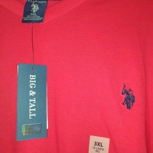 Mens Red U.S POLO ASSN T-Shirt 3XL